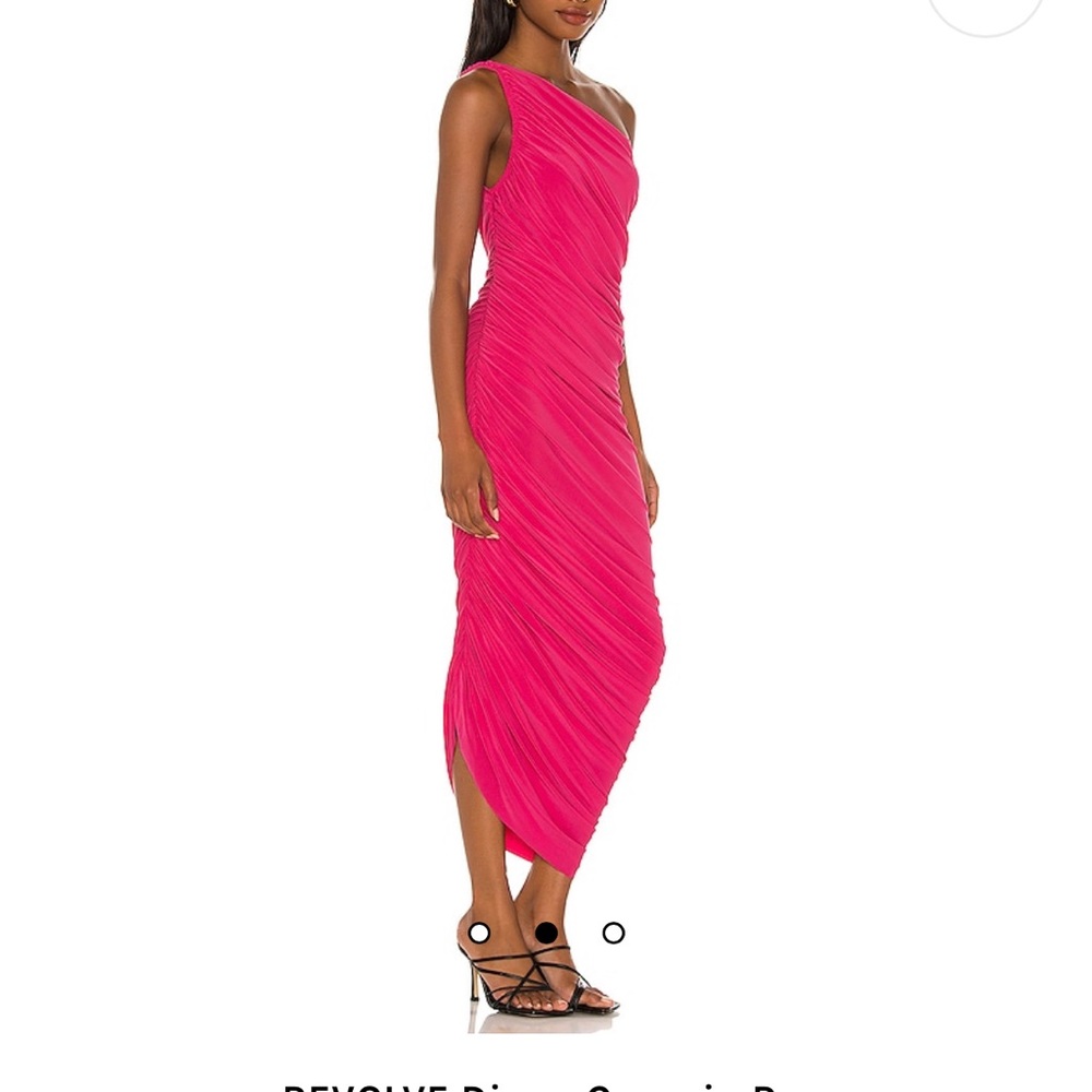 Norma Kamali Hot Pink Diana Dress NWT